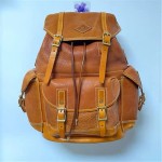Heavyweight, thickened vegetable-tanned leather classic paratrooper bag